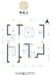 御龙庭三期3室2厅1厨2卫建面147.32㎡