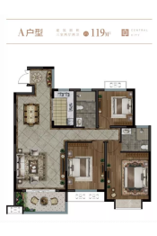 金马中央城3室2厅1厨2卫建面119.00㎡