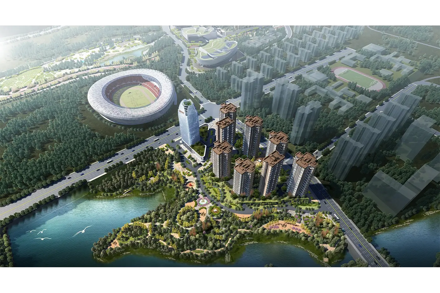 泰诚·中央公园效果图