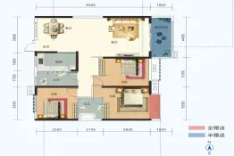 雁鸣江畔3室2厅1厨2卫建面133.99㎡