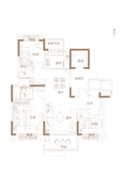 碧桂园·长江万里3室2厅1厨2卫建面120.00㎡