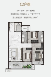 奥特莱斯·万锦城3室2厅1厨2卫建面119.22㎡