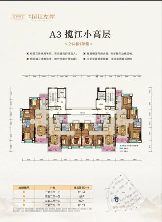 梦想滨江左岸户型图