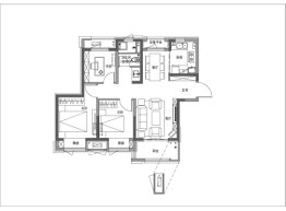 弘阳府3室2厅1厨1卫建面90.00㎡