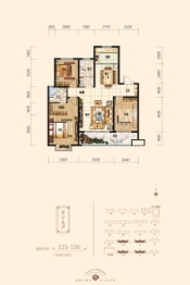 莒南房源印象3室2厅1厨2卫建面125.00㎡