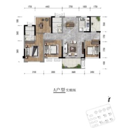 龙光天府玖誉府4室2厅1厨2卫建面99.0㎡