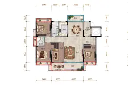 弘谷·山语城4室2厅1厨2卫建面151.08㎡