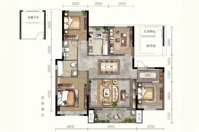 银川·中梁印户型图
