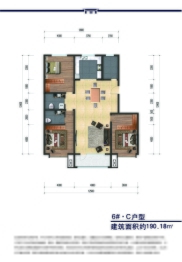 东府3室2厅1厨2卫建面190.00㎡