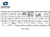 1#C 4F-6F户型