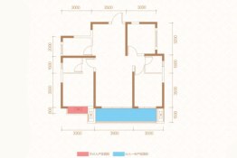 船山公馆3室2厅1厨2卫建面108.63㎡