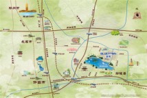 蓝城·湖境春风区位交通图
