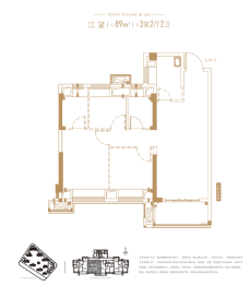 阳光城融侨榕心锦江3室2厅1厨2卫建面89.00㎡