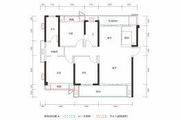 华远万江·时代之光3室2厅1厨2卫建面115.00㎡