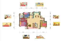 金科·集美东方3室2厅1厨2卫建面121.0㎡