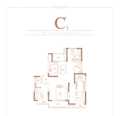 东润如园3室2厅1厨2卫建面139.00㎡