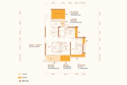 合兴·新城4室2厅1厨2卫建面110.00㎡