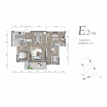 人居万新峰荟户型图