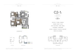 楚天都市鑫园3室2厅1厨2卫建面128.00㎡