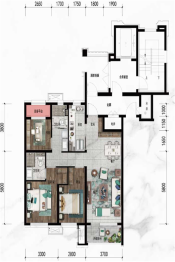 华润·方林·琨瑜府3室2厅1厨2卫建面110.00㎡