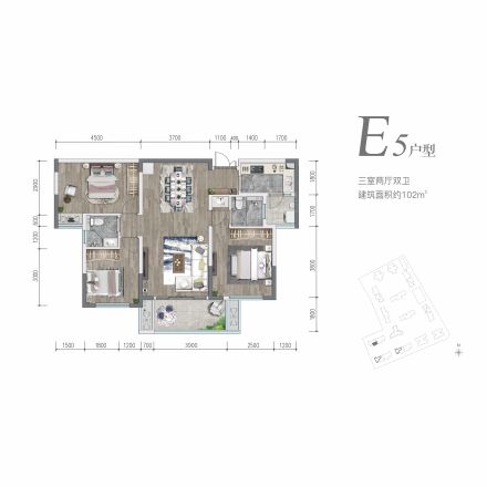 人居万新峰荟户型图