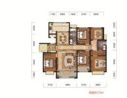 北辰白鹭湾杏林苑5室2厅1厨2卫建面175.00㎡