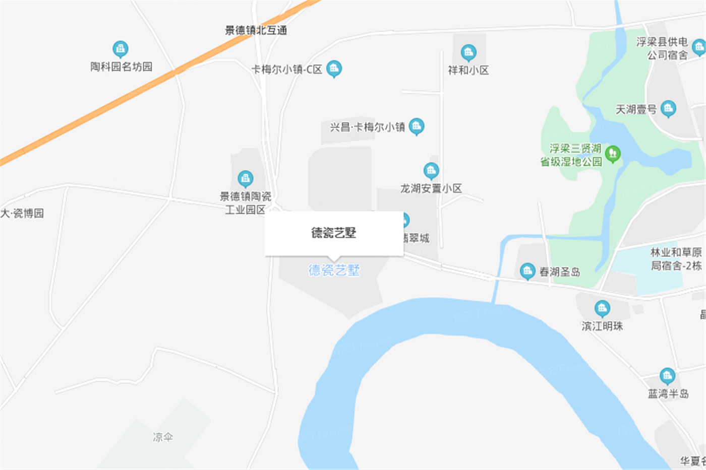 德瓷艺墅交通图