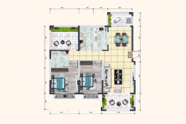 首创·森林湖2室2厅1厨2卫建面106.86㎡