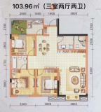 ·香意郡·三室两厅两卫103.96㎡