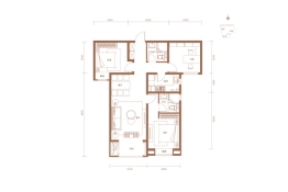 通州万国城MOMA3室2厅1厨2卫建面117.00㎡