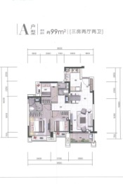 中山古镇雅居乐花园3室2厅2卫建面99.00㎡