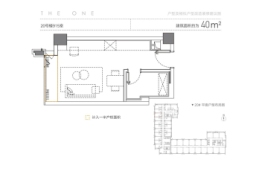 政务壹号·时光印1室1厅1厨1卫建面40.00㎡