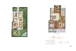 牡丹·三江公馆3室5厅1厨3卫建面163.00㎡