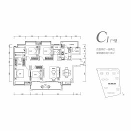 人居大同峰荟4室2厅1厨2卫建面156.0㎡