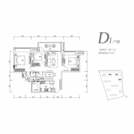 人居大同峰荟3室2厅1厨2卫建面103.00㎡