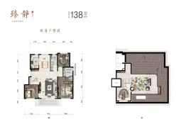 华润置地·静安府3室2厅1厨2卫建面138.00㎡