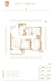 中泰城3室2厅1厨1卫建面93.00㎡