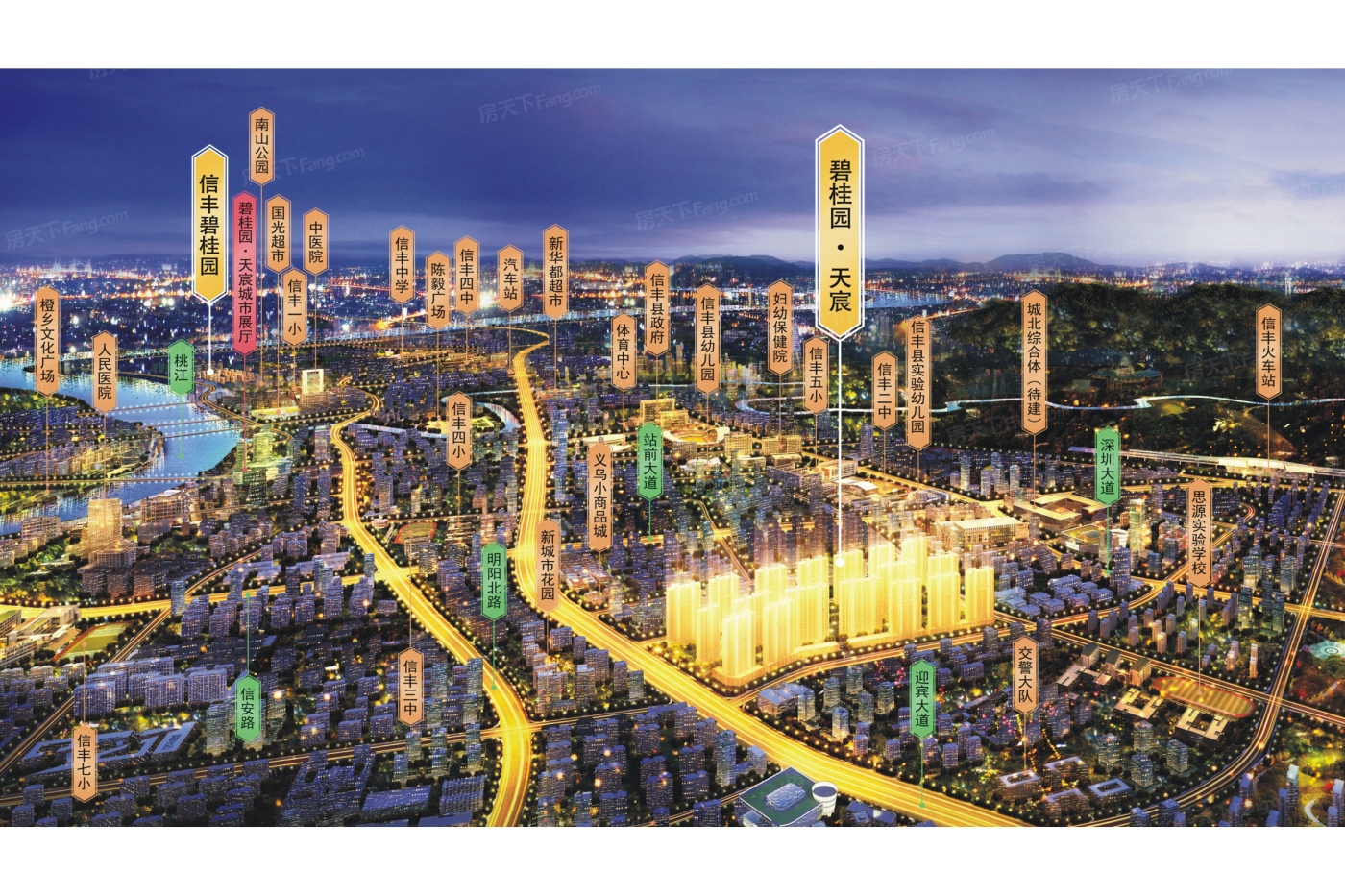 碧桂园圣塔·天宸交通图