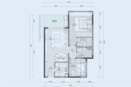 中国铁建·海语东岸2室2厅1厨2卫建面91.00㎡