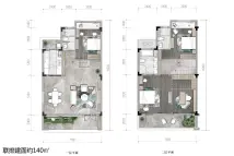 碧桂园未来城市联排建面约140㎡