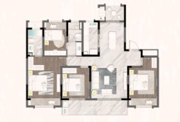 金厦·阳光春晓4室2厅1厨2卫建面147.00㎡