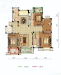 A户型建面约168平米+约13平米赠送