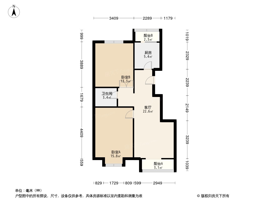 户型图2/3