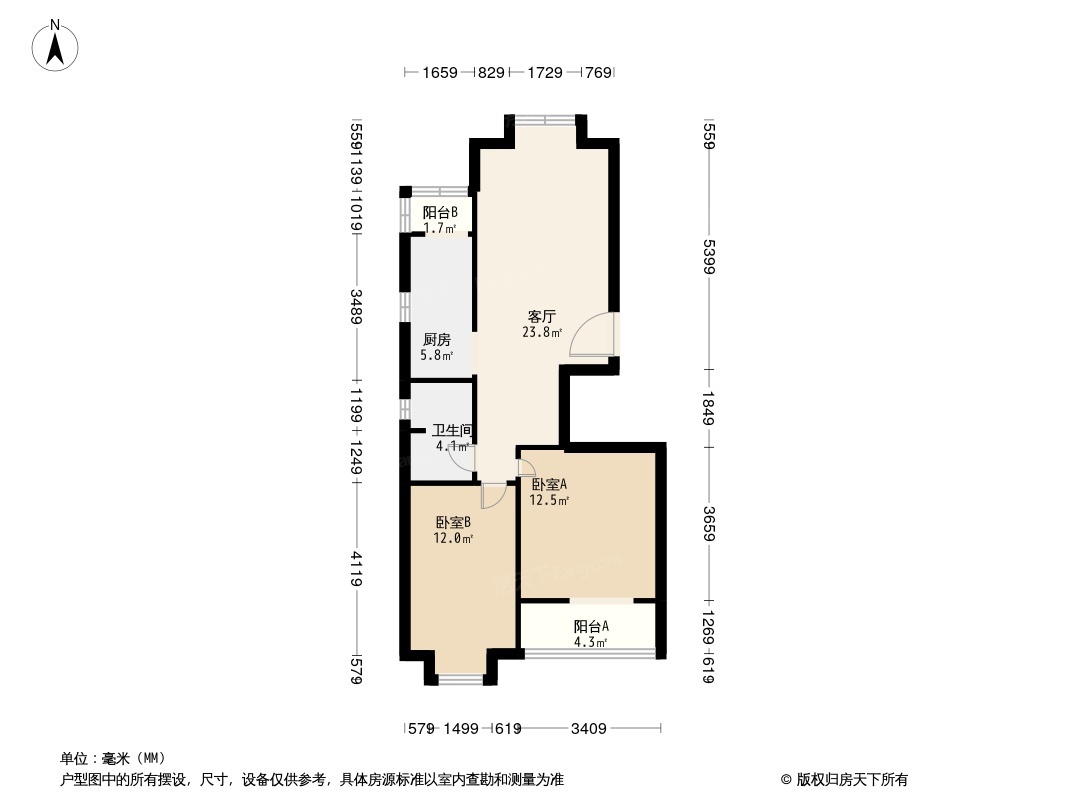 户型图1/2