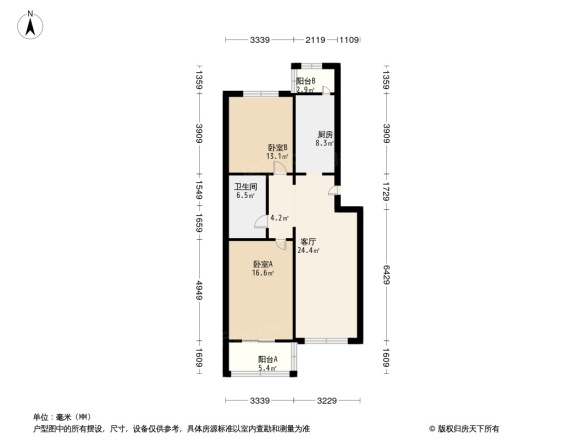 龙跃苑二区户型图