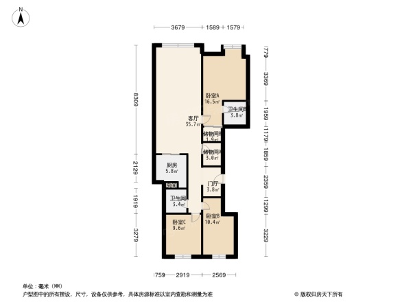 中冶德贤公馆户型图