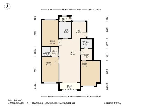 金科廊桥水岸户型图