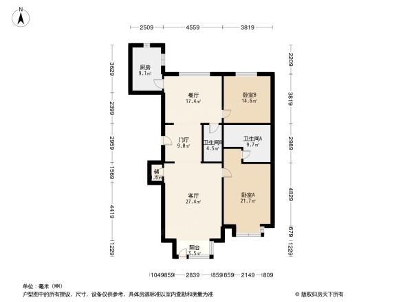 太阳公元户型图