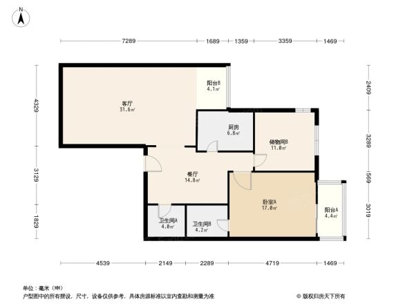 九龙花园户型图