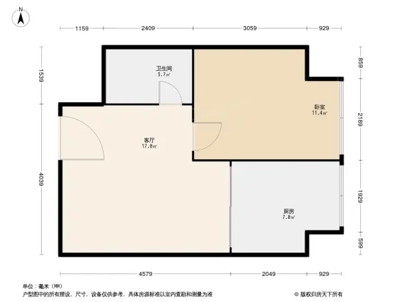 美利山户型图